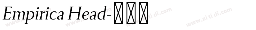 Empirica Head字体转换